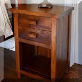 F38. Pair of two-drawer nightstands. 30”h x 20”w x 16”d 